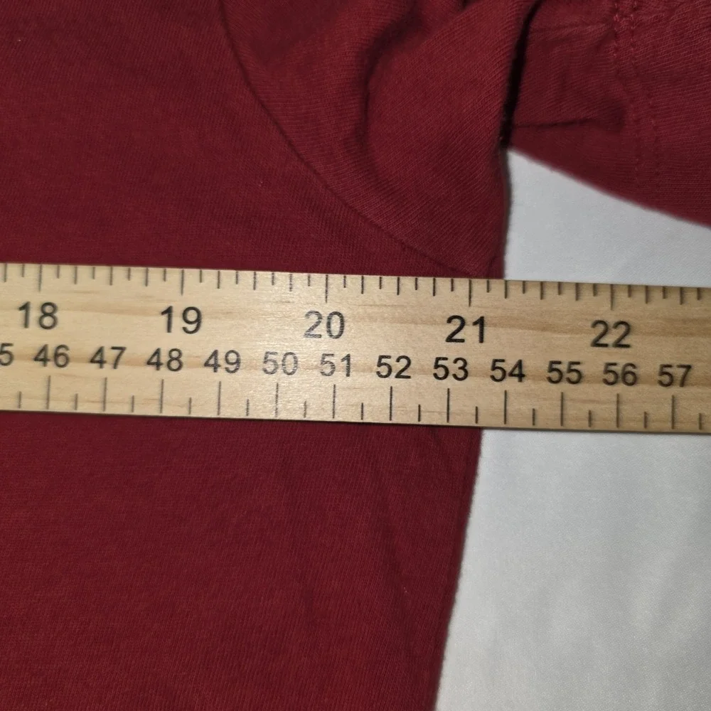 True Religion Buddha Logo T-Shirt Red Graphic Tee Men's‎ Size Large Cotton